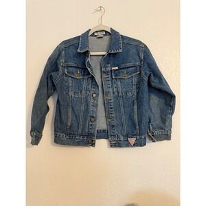 1980's Vintage Guess Georges Marciano Denim Jacket Kids Size‎ 14 Classic